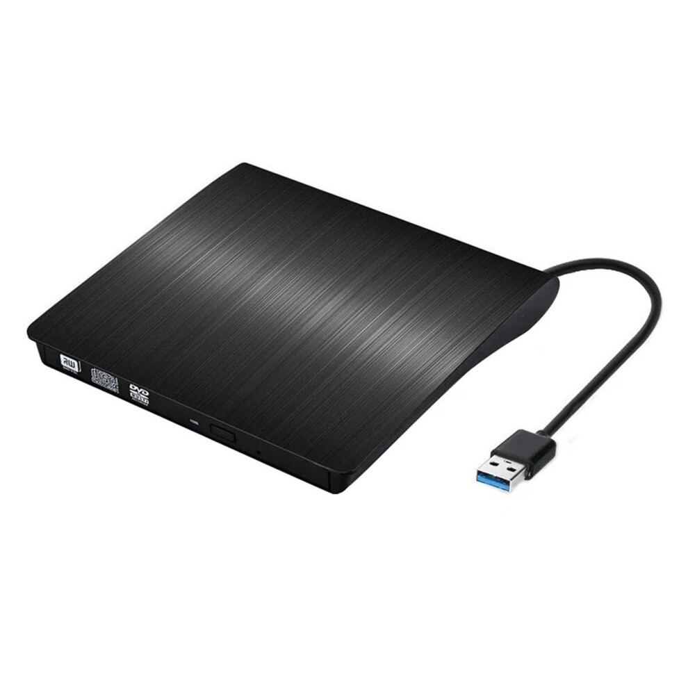 Slim External Optical Drive Usb 3.0 Dvd Rom Player Dvd-Rw Burner Read Write Compact Black 9084446451511