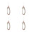 4Pcs Pulseiras Com Pingentes Para Telemóvel E Bolsa - 6
