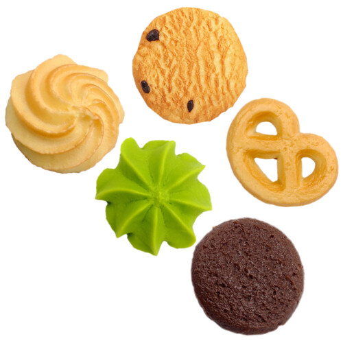 5 Unidades Biscoito Artificial Bolacha Decorativo