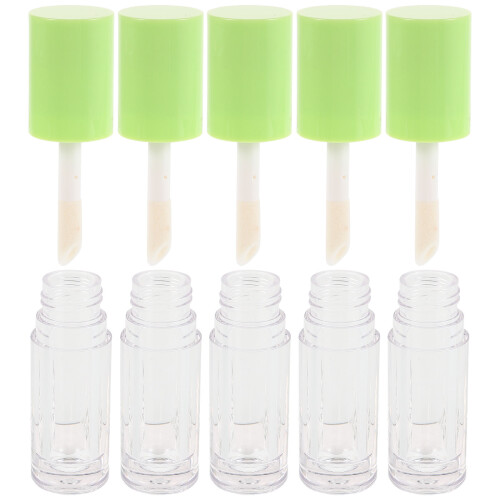 10 Vazios Para Batom Líquido 6Ml Com Pincel Plástico 1