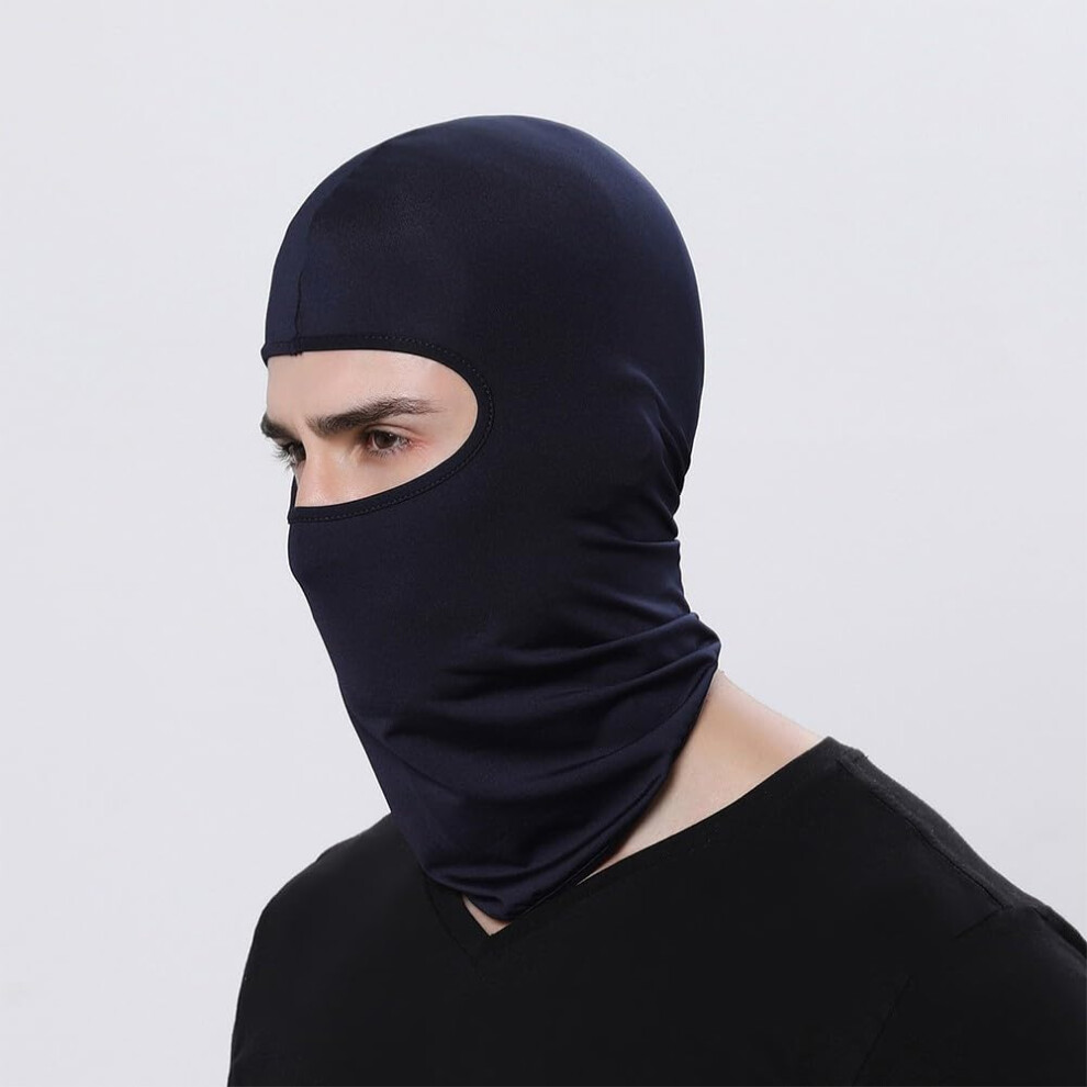 Balaclava Face Mask For Winter Sports Unisex Navy Hat And Scarf Windproof Cycling Skiing Hiking Camping Blue 9354506323585