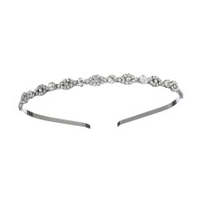 Rhinestone Headband Sparkly Silver Bridesmaid Hairband For Women Wedding