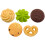 5 Unidades Biscoito Artificial Bolacha Decorativo 6