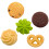 5 Unidades Biscoito Artificial Bolacha Decorativo 10
