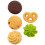 5 Unidades Biscoito Artificial Bolacha Decorativo 4