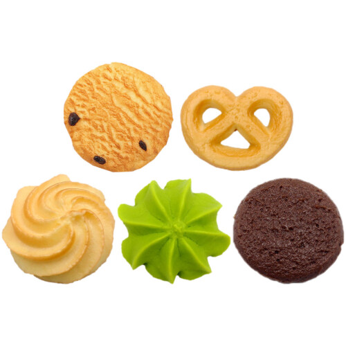 5 Unidades Biscoito Artificial Bolacha Decorativo 1