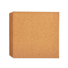 Stained Glass Supplies 4-Pack 12 X 12 Inch Heat-Resistant Work Surfaces With Sheets 2 Burnishers, Cork Message Board Kit