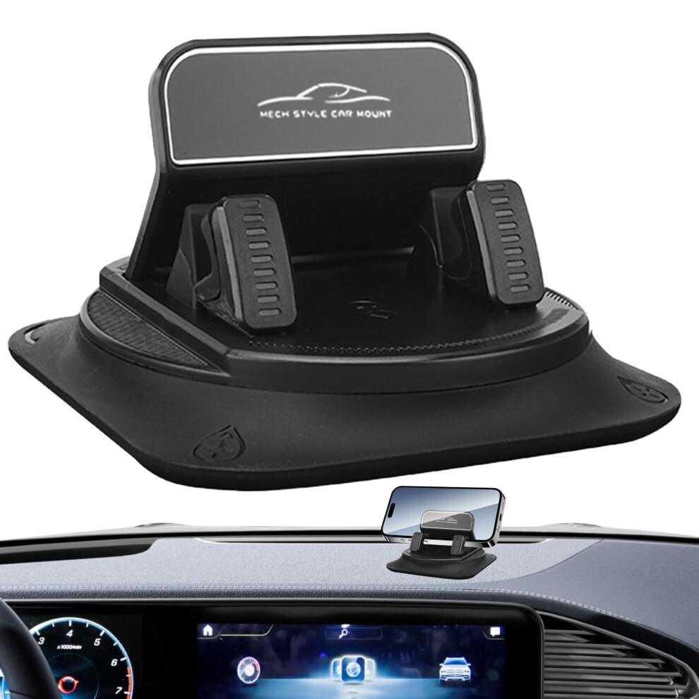 Dashboard Phone Holder For Motorhome Minibus Saloon Pickup With Silicone Mat Adhesive Pad Horizontal And Vertical Mount-image-OPC-PMBFN9N-NEW