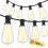 (100FT)150FT LED Outdoor String Lights Waterproof Patio Lights Shatterproof ST38 Replaceable Bulbs Dimmable 1