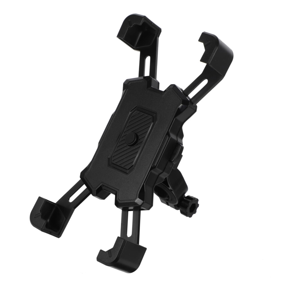 Motorcycle Cellphone Mount Rotation Handlebar Holder For Bikes Tool Free Installation Shockproof Design Stable Support Black 9084446454147