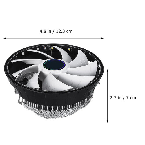 Rgb Cooler De Cpu Silencioso Com Iluminação Para Desktop 1