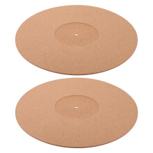 2 Pcs Tapetes De Vinil E Cortiça Para -discos, Antiestáticos