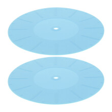 2 Unidades Tapete Vinil Silicone Para -Discos Anti-Derrapante