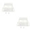 2Pcs Transparente Acrylic Para 20X10X10Cm 6