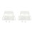 2Pcs Transparente Acrylic Para 20X10X10Cm 2