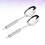 2Pcs Silver Mini Soup Spoon Stainless Steel Kitchen Gadget 10