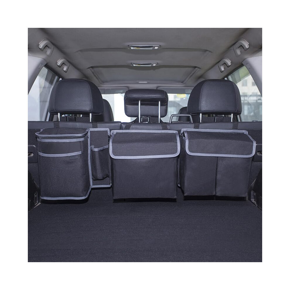 Car Boot Organizers And Storage For Jaguar F-Pace F-Type Coupe I-Pace Xe Hanging Foldable Four-Pocket Large Capacity 9084446454567