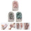 3St Douchehandschoenen in Diverse Kleuren, Herbruikbare Bad Mitts 4