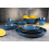 Dinnerware Cobalto Blue Salad Plate 8.66 Inch Ceramic Tableware 4