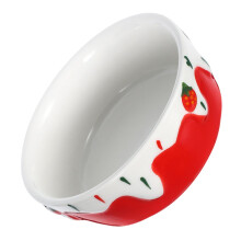 Cute Decorative Small Pet Food Bowl Ceramic Hamster Feeding Bowl For Pet Owners