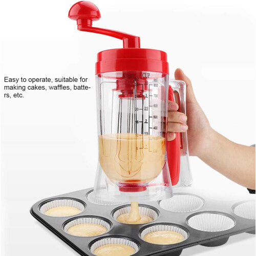Batter Mixer Handheld Manual Pancake And Cake Batter Dispenser Baking Tool 1
