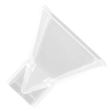 3D Pyramide Formen Pyramidensilikonform 7,60x7,60x7,60 cm Weiß