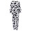 1Set Damen Pyjama Mit Kuh Cartoon Warm 1