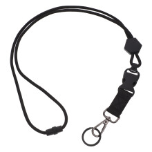 Neck Certificate Lanyard Zubehör Schlinge Schwarz