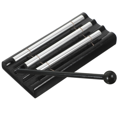 Carillon Percussion Noir Métal Bois Pour Cours De