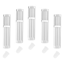 Lipgloss Tube Leer Silikon Silber 5