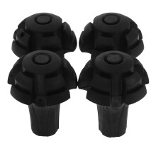 4Stk Schwarze Gummispitzen Und Fußschutz Für Gehstock