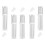 Lipgloss Tube Leer Silikon Silber 5 10