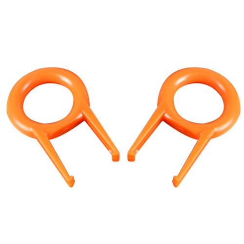 Masteelf 20 Pcs Key Puller Key Cleaning Device 4.5x2cm Orange