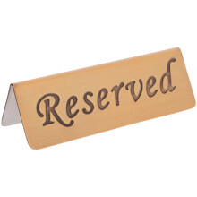 Reserved Tafelbordje Roestvrij Staal Chocolade 1