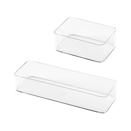 2St Witte Multifunctionele Keukenlade Organizer Voor Huishoudopslag