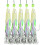Fishing Line 5 Pcs Rig Bait Lure Set String Baits Strips Fish Skin Baits 5