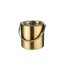 Ice Bucket Stainless Steel With Lid 190Mm Bar KTV Cooler And Storage