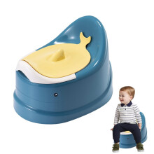Potty Chair for Kids Travel Portable Potty Trainer With Anti-Splashing Cover Blue Color For Road Trips Camping Home