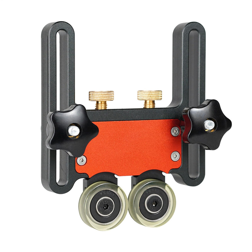 Feeding Roller Table Saw Jig Track Guide Board Double Wheel Fence Aluminium Alloy Featherboard Table Saw Accessory 9354506333904