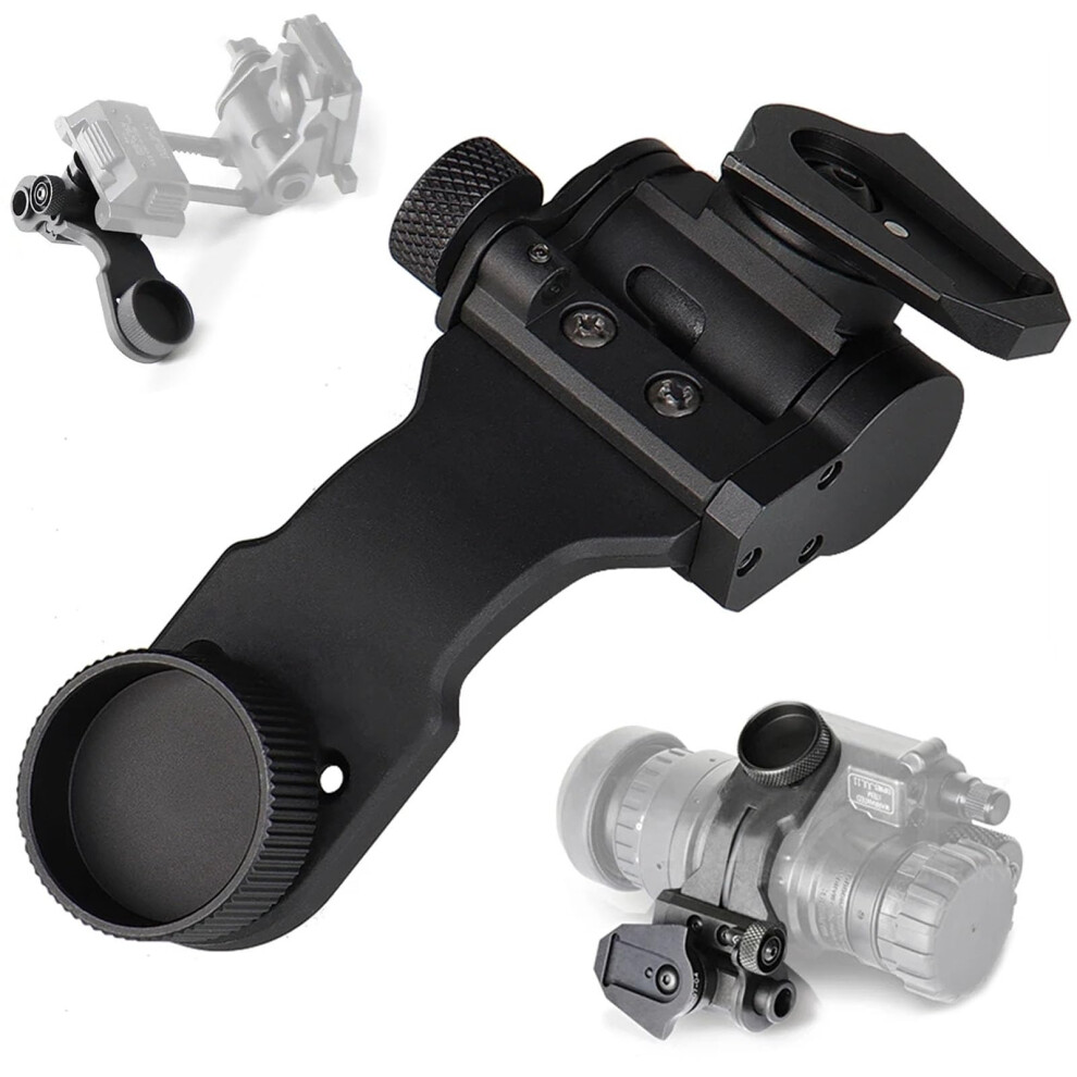 Pvs 14 J Arm Nvg Mount Dovetail And Helmet Mount - Night Vision Goggles Support, Compatible With Pvs-14 Black 9354506335519