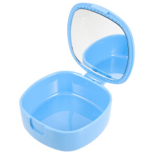 Denture Box Mit Spiegel Und Belüftungsloch Für Zahnersatz