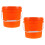 Masteelf 2 Farbeimer Dispenser Mini Aufbewahrung Reise Orange 3