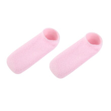 Un Par De Fundas De Gel Para Pies Hidratantes Sin Lavado (Rosa)