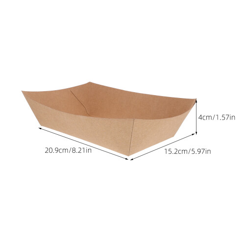 100 Bootförmige Und Verpackungsbox 20,9x15,2x4 Cm 1