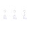 3Pcs Pingente - De Transparente Para Animal 9
