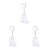 3Pcs Pingente - De Transparente Para Animal 8
