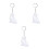 3Pcs Pingente - De Transparente Para Animal 4