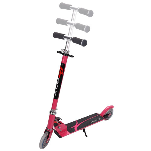 Scooter Roller Tretroller Kinderroller Cityroller klappbar bis 70KG-pink 2