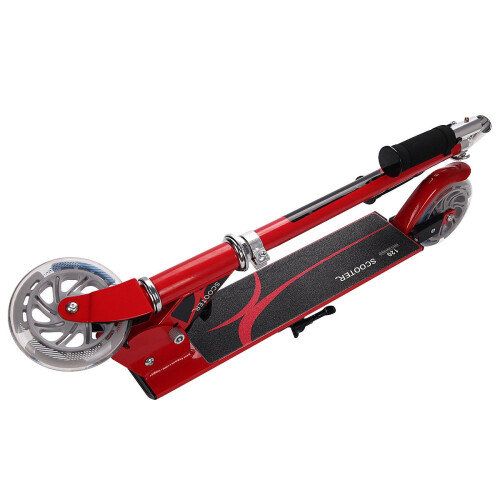 Scooter Roller Tretroller Kinderroller Cityroller klappbar bis 70KG-rot 2