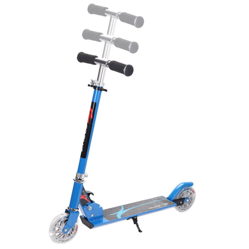 Scooter Roller Tretroller Kinderroller Cityroller klappbar bis 70KG-blau 2